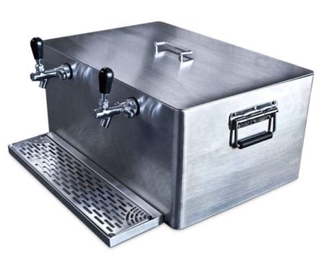 wrapped stainless steel jockey box|cold break jockey box.